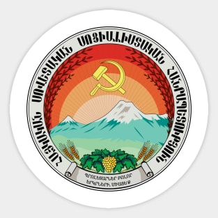 Emblem of the Armenian SSR (1922) Sticker